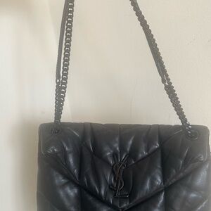 Yves Saint Laurent Black Quilted Shoulder Bag